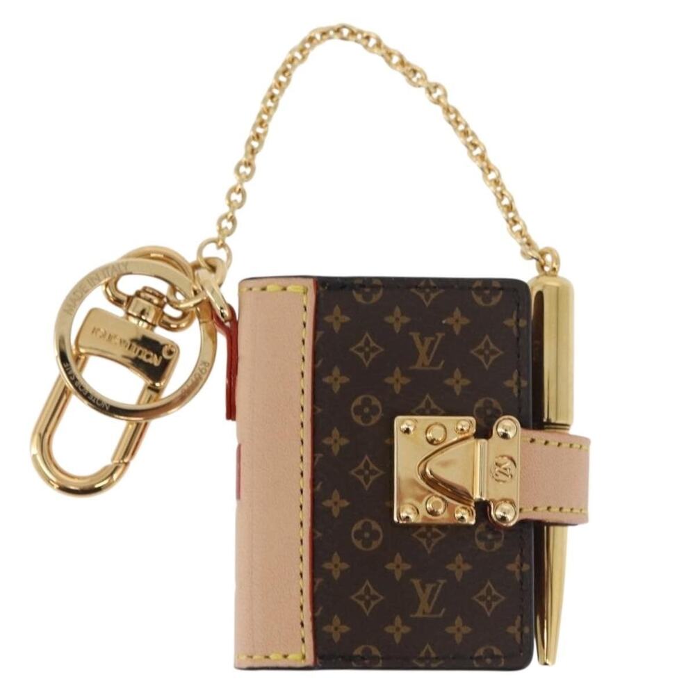 Louis Vuitton Monogram Couverture Carnepol Bag Charm Brown